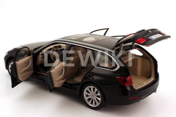 Миниатюрная  модель BMW 3er Touring (F31), Black Sapphire, масштаб 1:18
