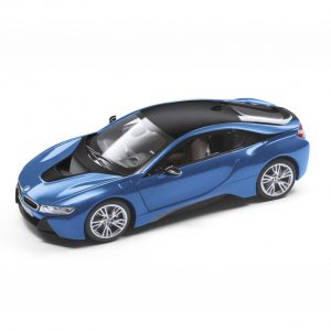 Миниатюрная модель BMW i8 (i12), Protonic Blue, масштаб 1:18
