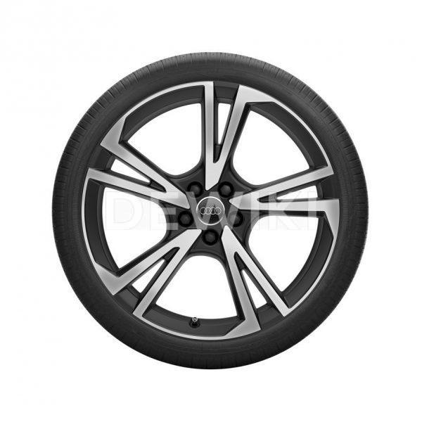 Летнее колесо в сборе Audi Q5, Matt black / High-gloss255/45 R20 101W, 8J x 20 ET39