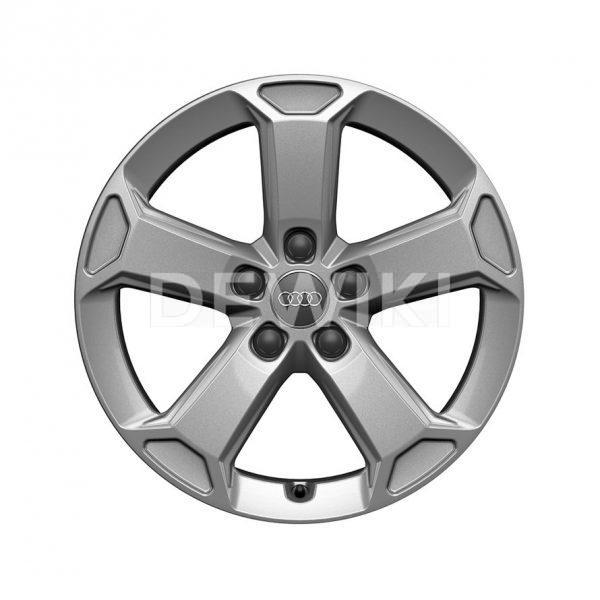 Алюминиевый литой диск R17 в 5-спицевом дизайне Audi, Brilliant Silver, 7,0J x 17 ET45 Алюминиевый литой диск R17 в 5-спицевом дизайне Audi, Brilliant Silver, 7,0J x 17 ET45
