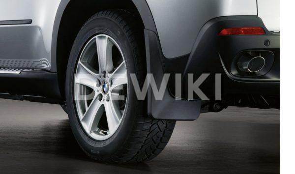 Брызговики задние BMW E70 X5, M пакет Брызговики задние BMW E70 X5, M пакет