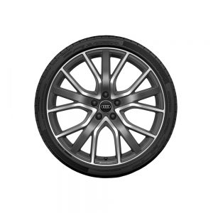 Летнее колесо в сборе Audi Q3 (F3), Matt titanium / High-gloss, 255/40 R20 101Y XL, 8,5 J x 20 ET38 Летнее колесо в сборе Audi Q3 (F3), Matt titanium / High-gloss, 255/40 R20 101Y XL, 8,5 J x 20 ET38