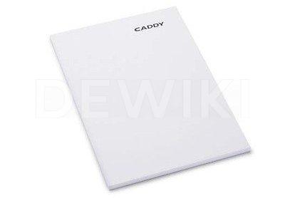 Блок нелинованных листов формата А5 с эмблемой Volkswagen Caddy Блок нелинованных листов формата А5 с эмблемой Volkswagen Caddy