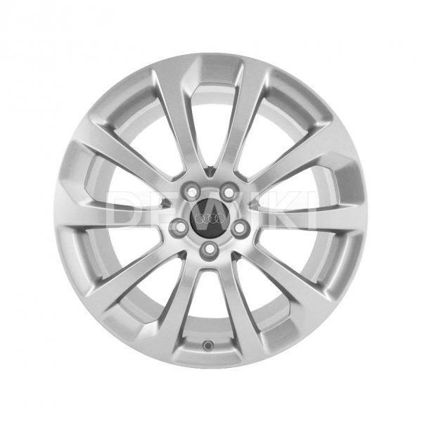 Алюминиевый литой диск R19 в 10-спицевом дизайне Audi, Royal Silver, 9,0J x 19 ET52