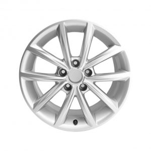 Алюминиевый литой диск R17 дизайне 5 V-образных спиц Audi, Brilliant Silver, 8,5J x 17 ET50 Алюминиевый литой диск R17 дизайне 5 V-образных спиц Audi, Brilliant Silver, 8,5J x 17 ET50
