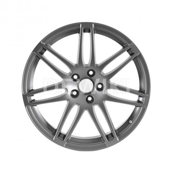 Алюминиевый литой диск R19 дизайн 7 двойных спиц Audi, Titanium, 9,0J x 19 ET52 Алюминиевый литой диск R19 дизайн 7 двойных спиц Audi, Titanium, 9,0J x 19 ET52