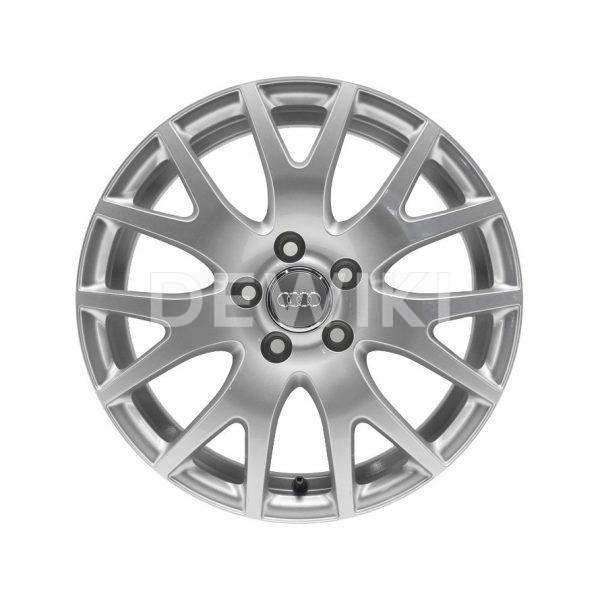 Алюминиевый литой диск R17 дизайн 7 Y-образных спиц Audi, Brilliant Silver, 7,0J x 17 ET47