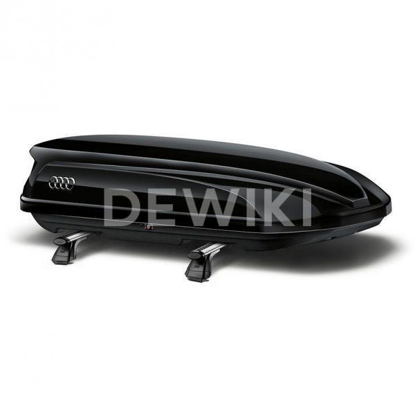 Бокс для лыж и багажа Audi, цвет «черный бриллиант», 405 литров Бокс для лыж и багажа Audi, цвет «черный бриллиант», 405 литров
