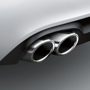 Спортивные насадки на выхлопную трубу Audi A4 / A5 / A6 / Q5, для автомобилей с левой двойной выхлопной трубой, для 4 цилиндров Спортивные насадки на выхлопную трубу Audi A4 / A5 / A6 / Q5, для автомобилей с левой двойной выхлопной трубой, для 4 цилиндров