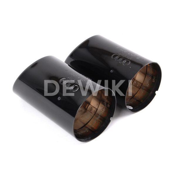 Спортивные насадки на выхлопную трубу Audi A4 / A5 / Q5, для автомобилей со сдвоенной выхлопной трубой, для 4-х цилиндров Спортивные насадки на выхлопную трубу Audi A4 / A5 / Q5, для автомобилей со сдвоенной выхлопной трубой, для 4-х цилиндров