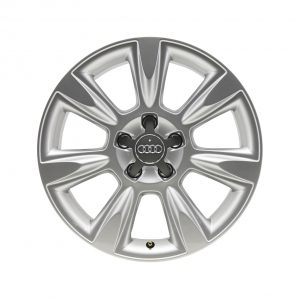 Алюминиевый литой диск R17 в 7-спицевом дизайне Audi, Brilliant Silver, 7,5J x 17 ET28