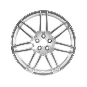 Алюминиевый литой диск R19 дизайн 7 двойных спиц Audi, Brilliant Silver, 8,5J x 19 ET43