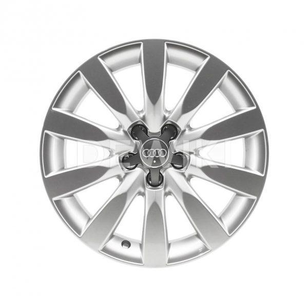 Алюминиевый литой диск R17 в 10-спицевом дизайне Audi, Silver, 8,0J x 17, ET47 Алюминиевый литой диск R17 в 10-спицевом дизайне Audi, Silver, 8,0J x 17, ET47