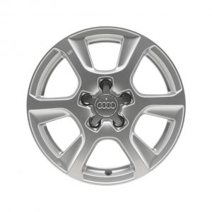 Алюминиевый литой диск R16 в 6-спицевом дизайне Audi, Brilliant Silver,  7,5J x 16 ET45 Алюминиевый литой диск R16 в 6-спицевом дизайне Audi, Brilliant Silver,  7,5J x 16 ET45