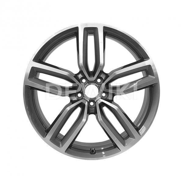 Алюминиевый литой диск R21 дизайн 5 двойных спиц Audi, Grey / Polished, 8,5J x 21 ET33 Алюминиевый литой диск R21 дизайн 5 двойных спиц Audi, Grey / Polished, 8,5J x 21 ET33