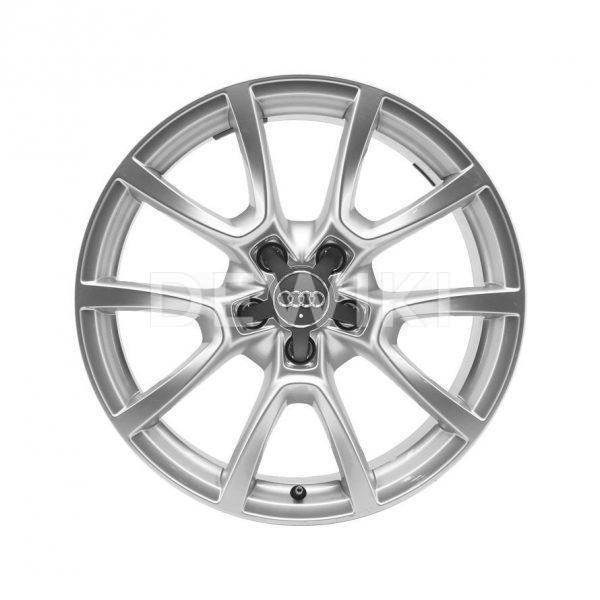 Алюминиевый литой диск R18 дизайн 5 V-образных спиц Audi, Silver, 8,0J x 18 ET39 Алюминиевый литой диск R18 дизайн 5 V-образных спиц Audi, Silver, 8,0J x 18 ET39