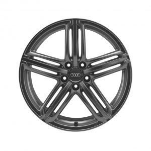 Алюминиевый литой диск R20 дизайн 5 сегментных спиц Audi, Matt Titanium, 8,5J x 20 ET33 Алюминиевый литой диск R20 дизайн 5 сегментных спиц Audi, Matt Titanium, 8,5J x 20 ET33