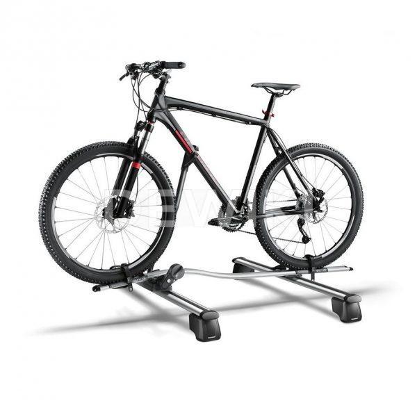 Багажник Audi для перевозки велосипедов, на поперечных рейлингах Багажник Audi для перевозки велосипедов, на поперечных рейлингах