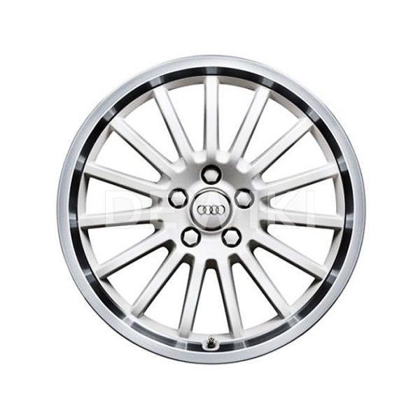 Алюминиевый литой диск R19 в 15-спицевом дизайне Audi, White Ibis, 9J x 19 ET33 Алюминиевый литой диск R19 в 15-спицевом дизайне Audi, White Ibis, 9J x 19 ET33