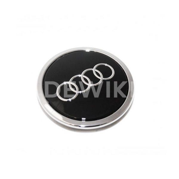 Колпачок ступицы колеса Audi, черный блестящий Колпачок ступицы колеса Audi, черный блестящий