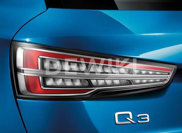 Светодиодные задние фонари Audi Q3, прозрачное стекло Светодиодные задние фонари Audi Q3, прозрачное стекло