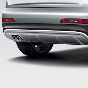 Накладка на бампер задний Audi Q3 (8U), для автомобилей с системой помощи при парковке, с парковочным ассистентом и без AHV,