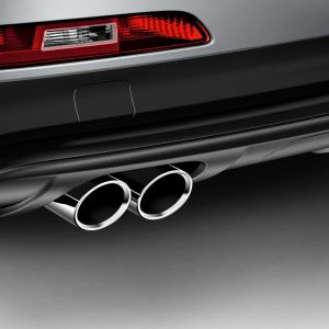 Спортивные насадки на выхлопную трубу Audi Q3, для автомобилей с левой двойной выхлопной трубой, для 4 цилиндров Спортивные насадки на выхлопную трубу Audi Q3, для автомобилей с левой двойной выхлопной трубой, для 4 цилиндров