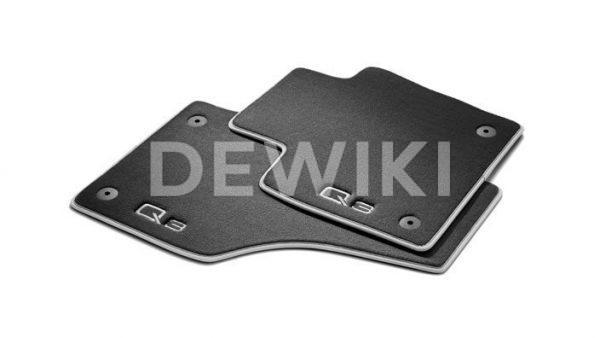 Комплект велюровых ковриков Audi Q3 (8U), контрастная надпись Комплект велюровых ковриков Audi Q3 (8U), контрастная надпись