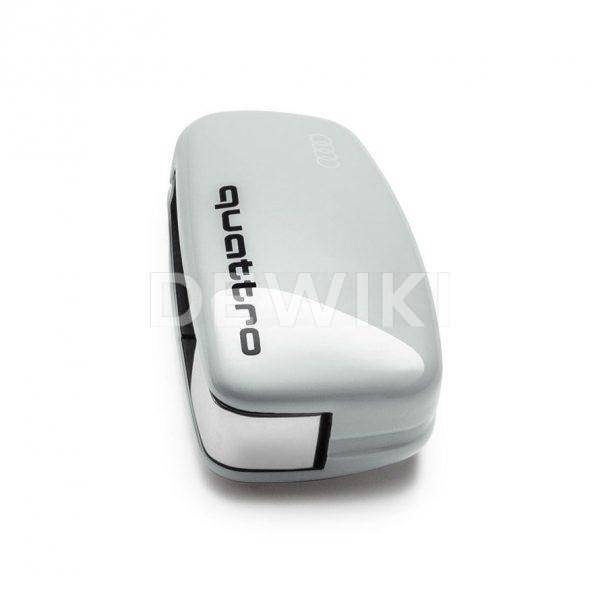 Пластиковая крышка для ключа Audi quattro Design Cortina White Пластиковая крышка для ключа Audi quattro Design Cortina White