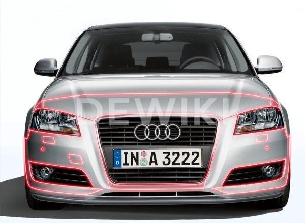 Защитная пленка для передней части Audi A3 (8V) Защитная пленка для передней части Audi A3 (8V)