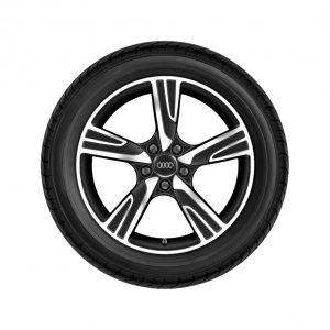 Летнее колесо в сборе Audi A3, Matt black / High-gloss, 225/40 R18 92Y XL, 7,5 J x 18 ET51