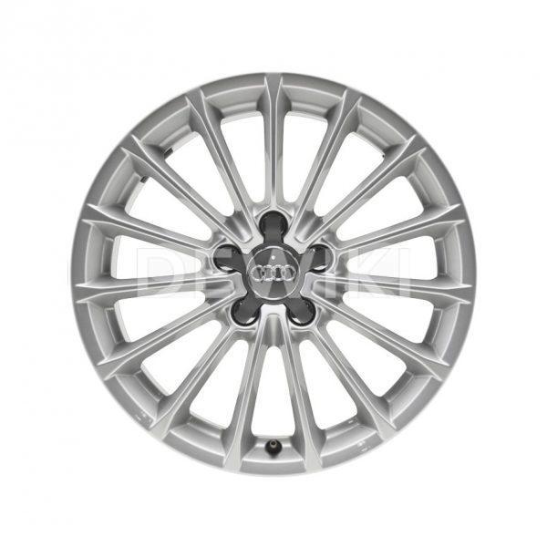 Алюминиевый литой диск R17 в 15-спицевом дизайне Audi, Brilliant Silver, 7,5J x 17 ET51 Алюминиевый литой диск R17 в 15-спицевом дизайне Audi, Brilliant Silver, 7,5J x 17 ET51