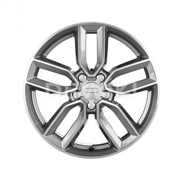 Алюминиевый литой диск R18 дизайн 5 двойных спиц Audi, Anthracite, 7,5J x 18 ET51