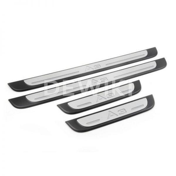 Комплект накладок порогов Audi A3/S3 Limousine (8V) 2014-н.в. Комплект накладок порогов Audi A3/S3 Limousine (8V) 2014-н.в.