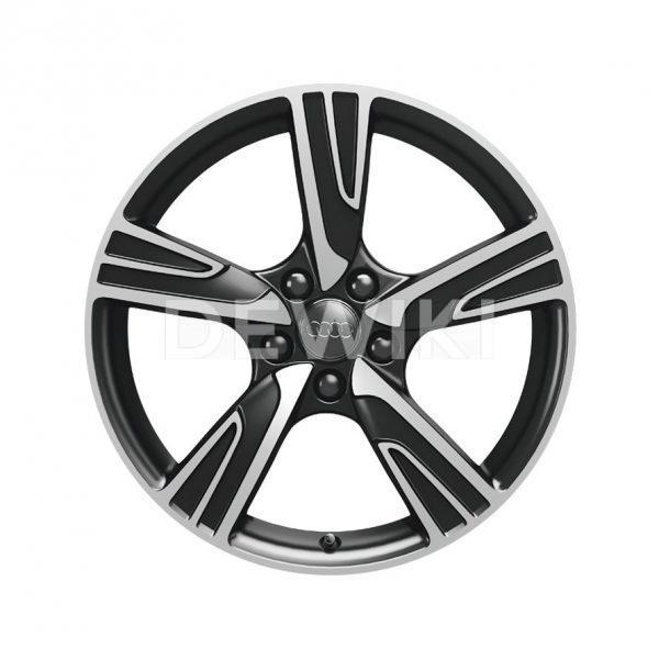 Алюминиевый литой диск R18 в 5-спицевом дизайне Velum Audi, Matt Black, 8,0J x 18 ET46 Алюминиевый литой диск R18 в 5-спицевом дизайне Velum Audi, Matt Black, 8,0J x 18 ET46