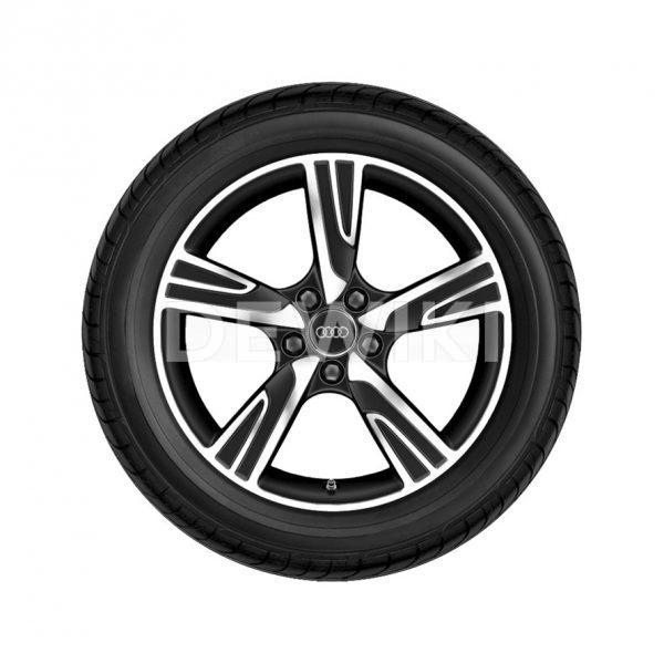 Летнее колесо в сборе Audi A3, Matt black / High-gloss, 225/40, R18 92Y XL, 8,0J x 18 ET46