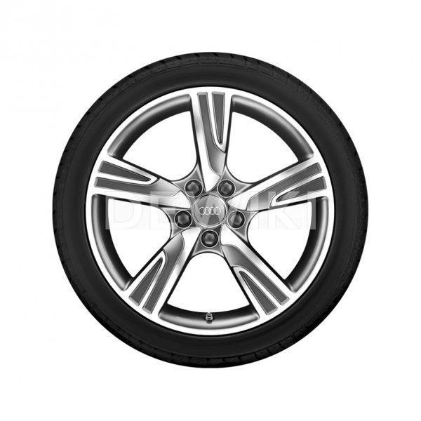 Летнее колесо в сборе Audi A3, Matt black / High-gloss, 225/40 R18 92Y XL, 8J x 18 ET 46 Летнее колесо в сборе Audi A3, Matt black / High-gloss, 225/40 R18 92Y XL, 8J x 18 ET 46