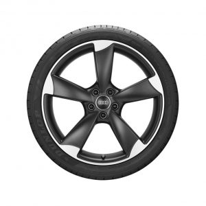 Летнее колесо в сборе Audi A3, Matt black / High-gloss, 225/40 R18 92Y XL, 8J x 18 ET 46 Летнее колесо в сборе Audi A3, Matt black / High-gloss, 225/40 R18 92Y XL, 8J x 18 ET 46