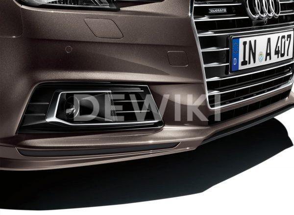 Передний спойлер с накладкой Audi A4 (8W/B9) Передний спойлер с накладкой Audi A4 (8W/B9)