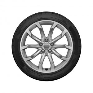 Летнее колесо в сборе Audi A4, Brilliant silver, 245/40 R18 97Y XL, 8J x 18 ET40 Летнее колесо в сборе Audi A4, Brilliant silver, 245/40 R18 97Y XL, 8J x 18 ET40