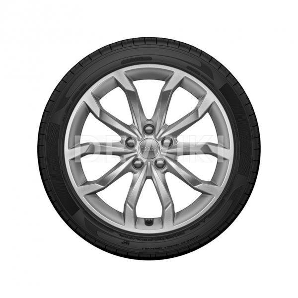 Летнее колесо в сборе Audi A4, Brilliant silver, 245/40 R18 97Y XL, 8J x 18 ET40 Летнее колесо в сборе Audi A4, Brilliant silver, 245/40 R18 97Y XL, 8J x 18 ET40