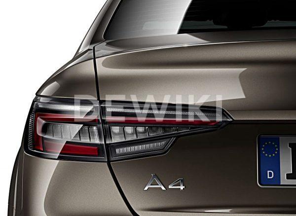 Светодиодные задние фонари Audi A4 / S4 Limousine (8W/B9), матовые Светодиодные задние фонари Audi A4 / S4 Limousine (8W/B9), матовые