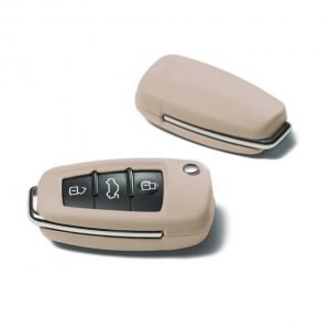 Кожаный футляр для ключа Audi, Magnolia white Кожаный футляр для ключа Audi, Magnolia white