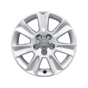 Алюминиевый литой диск R15 дизайн с 7 спицами Audi, Brilliant Silver, 6,5J x 15 ET34