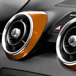 Декоративные накладки дефлекторов Audi A1, оранжевый Самоа