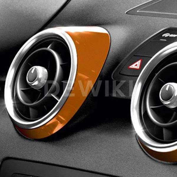 Декоративные накладки дефлекторов Audi A1, оранжевый Самоа Декоративные накладки дефлекторов Audi A1, оранжевый Самоа