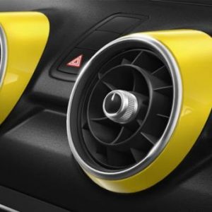 Декоративные накладки дефлекторов Audi A1, желтый Макао