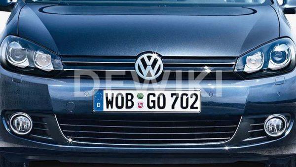 Накладка на бампер передний Volkswagen Golf 6 Variant