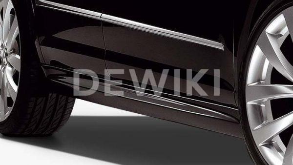 Пороги Volkswagen Passat CC, в стиле R-Line Пороги Volkswagen Passat CC, в стиле R-Line