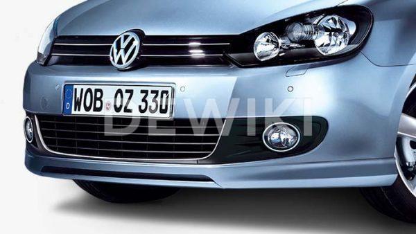 Накладка на бампер передний Volkswagen Golf 6 Накладка на бампер передний Volkswagen Golf 6